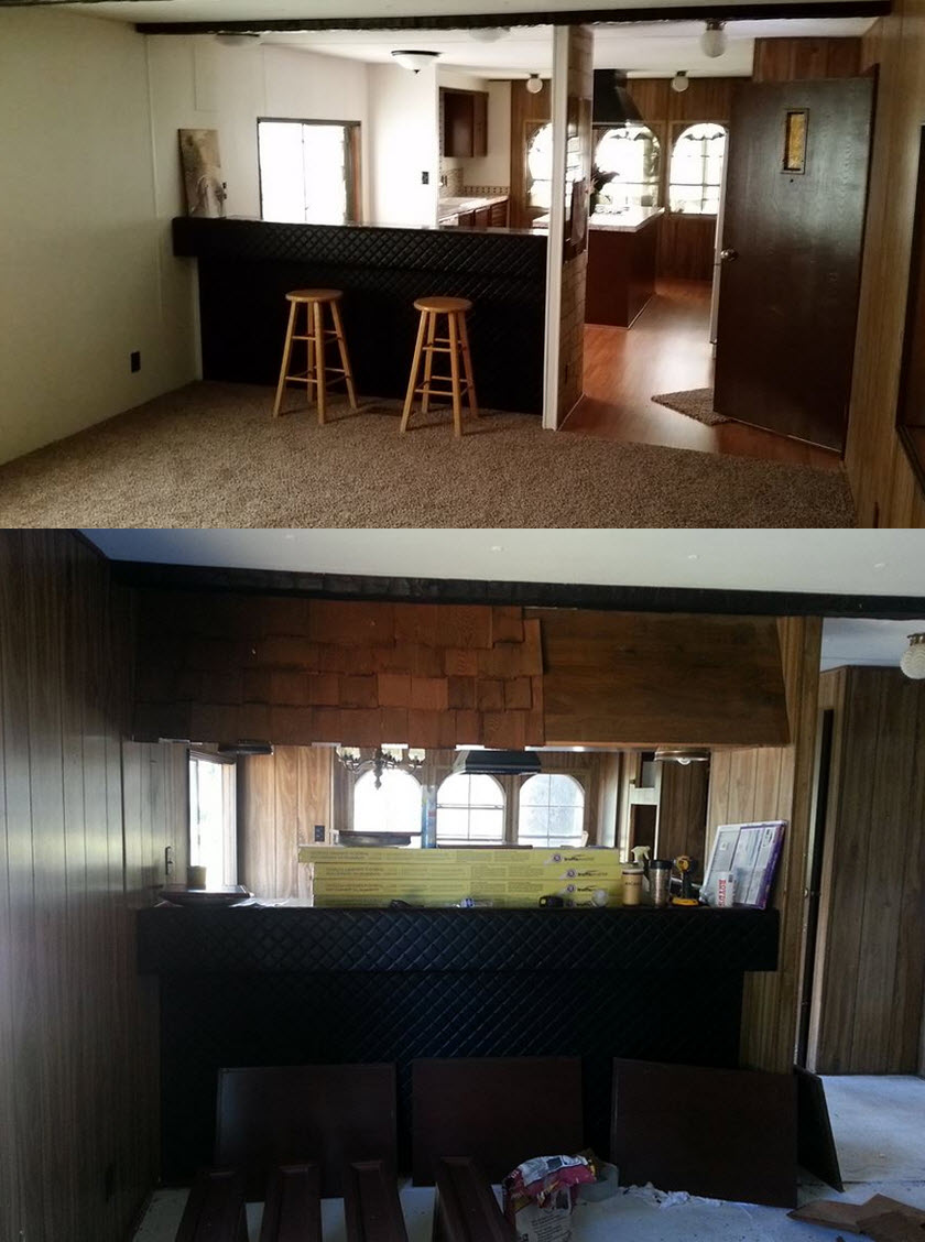 Mobile Home Makeover Before And After Rehab Pictures Mobile