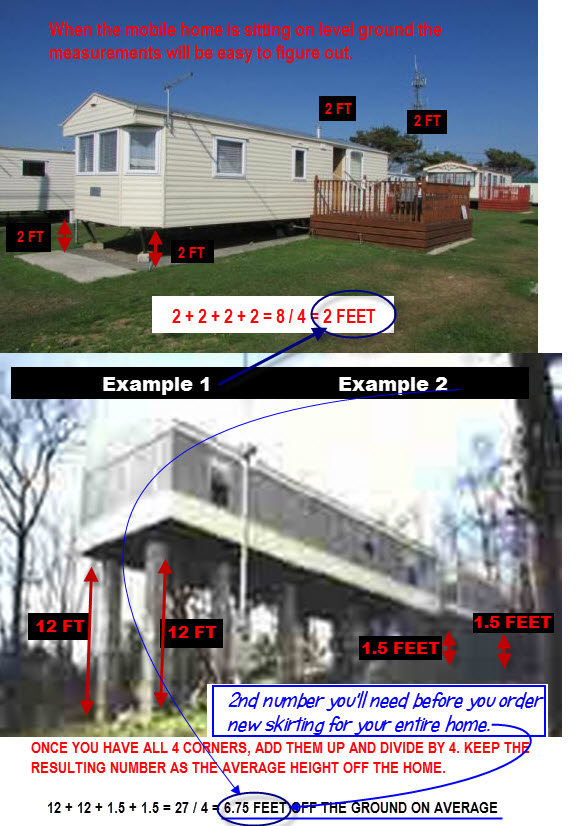 measuring the height of a mobile home